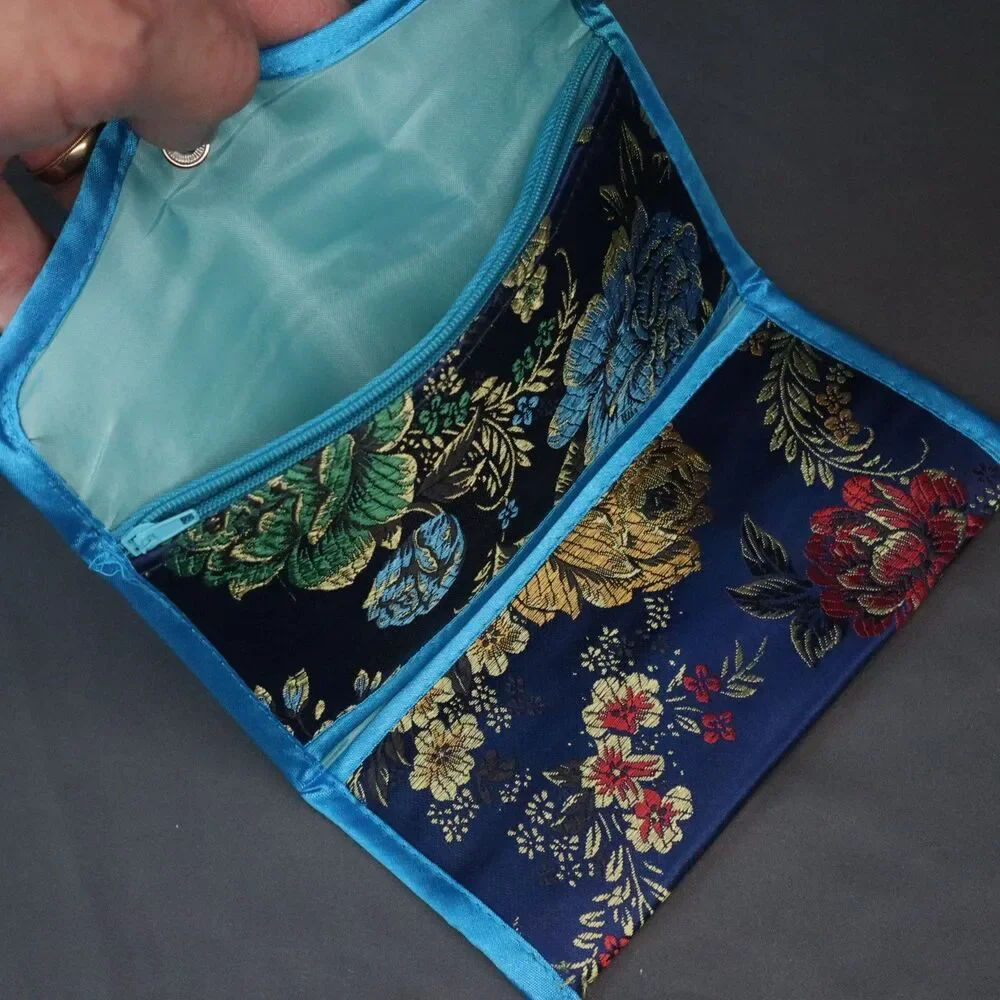 Silk Oriental Tri-fold Wallet 7x3.5